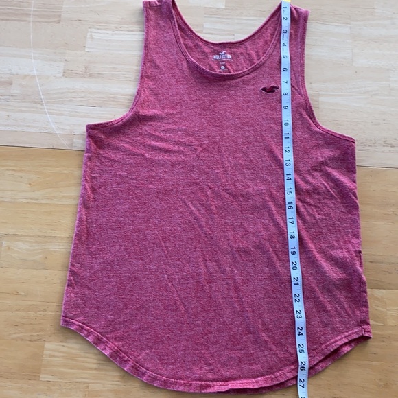 HOLLISTER Must Have Collection. Small Red/white Stretchy Tank Top %100 Cotton. - Picture 2 of 7